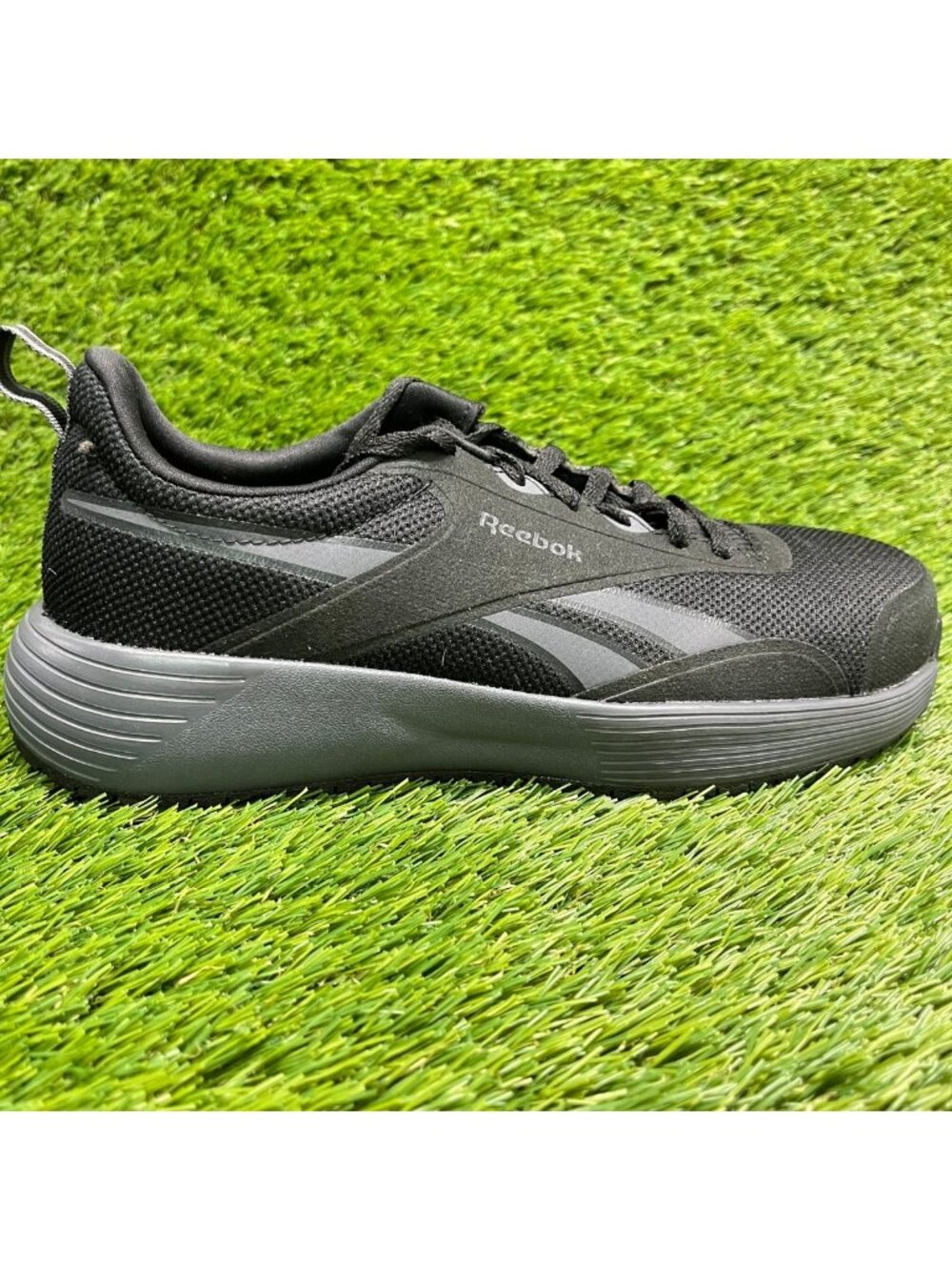 Reebok Lite Plus 4 Womens Size 6.5 Black Gray Composite Toe Safety Work Shoes